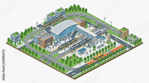 Foto Modern Sports Stadium Complex.