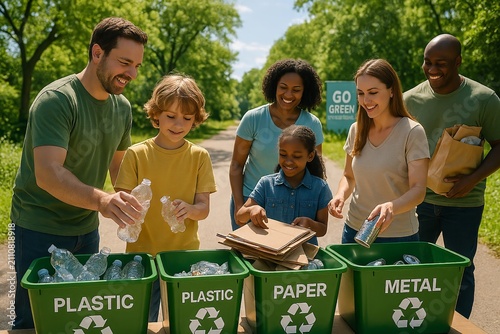 Community Recycling Event in Green Park