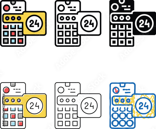 Obraz na plátně social media story ephemeral color icon vector
