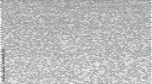 Tablou pe pânză Black and white halftone pattern with horizontal lines of varying thickness crea