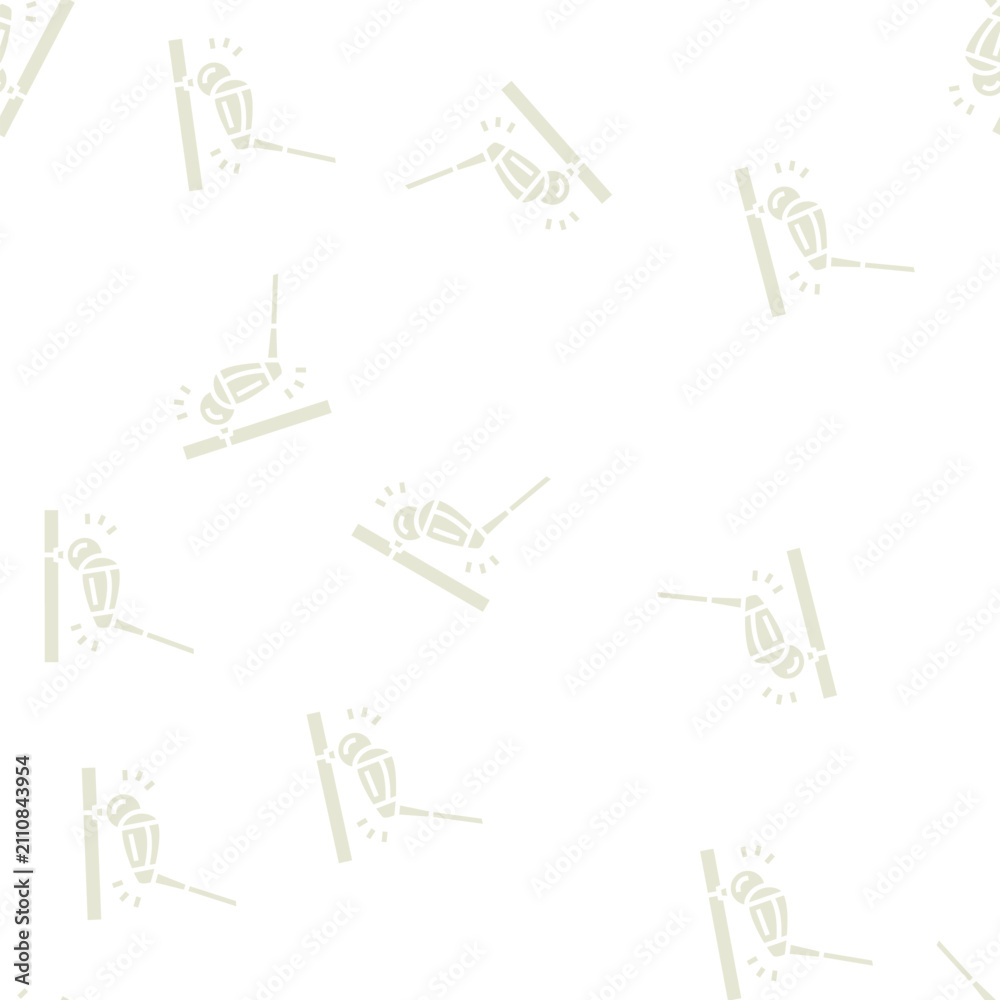 Obraz premium golf sport game vector glyph seamless pattern golf sport game sign illustration