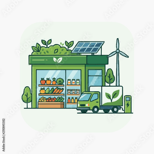 Sustainable Organic Farm Market Setup.