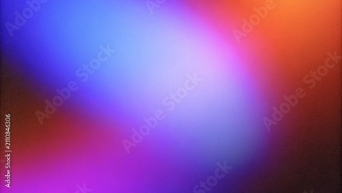 Фотография Abstract colorful mist background with grain and soft neon glow, modern minimali