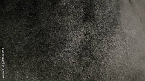 Cuadro en lienzo Black velvet fabric texture with a soft surface and elegant appearance