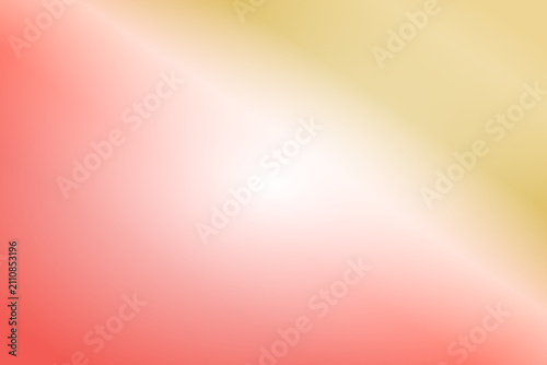 Coral Red Gold Ochre Radial Diagonal Color Transition Background: Scripted Content Warm peach yellow soft light blur backdrop for Valentines Day sale banners, Mothers Day greeting cards, autumn weddin