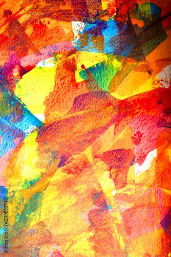 Heavy acrylic abstract colour paint thick strong background vibrant messy