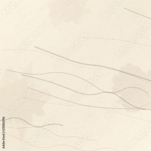 Vintage parchment paper texture with subtle ink lines, antique beige background for scrapbooking, weathered paper surface with organic line art
