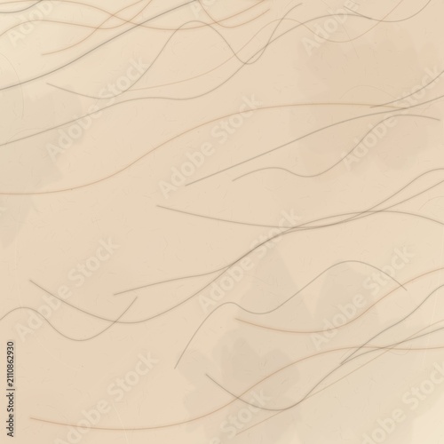 Minimalist beige abstract background with thin curved lines, elegant neutral texture with organic wavy strokes, soft cream aesthetic backdrop