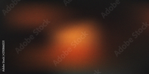 Fotografie Abstract background with soft glowing orange light orbs