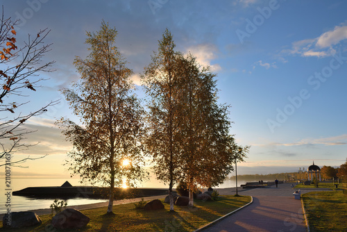Embankment of Petrozavodsk, Russia