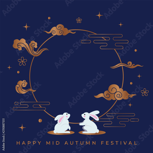 Mid Autumn illustration EPS Vector