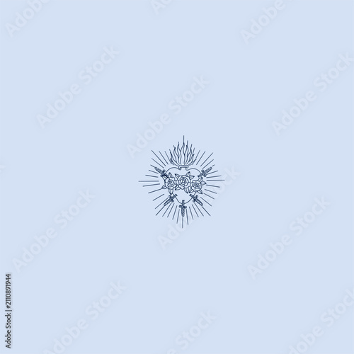 THESE HIGH QUALITY SACRED HEART JESUS VECTOR FOR USING VARIOUS TYPES OF DESIGN WORKS LIKE T-SHIRT, LOGO, TATTOO AND HOME WALL DESIGN