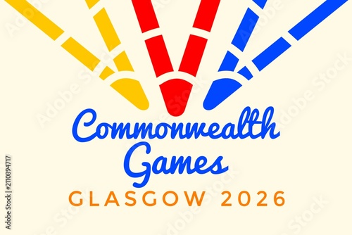 Commonwealth Games Glasgow 2026 concept illustration representing the upcoming international multi sport event in Glasgow Scotland
