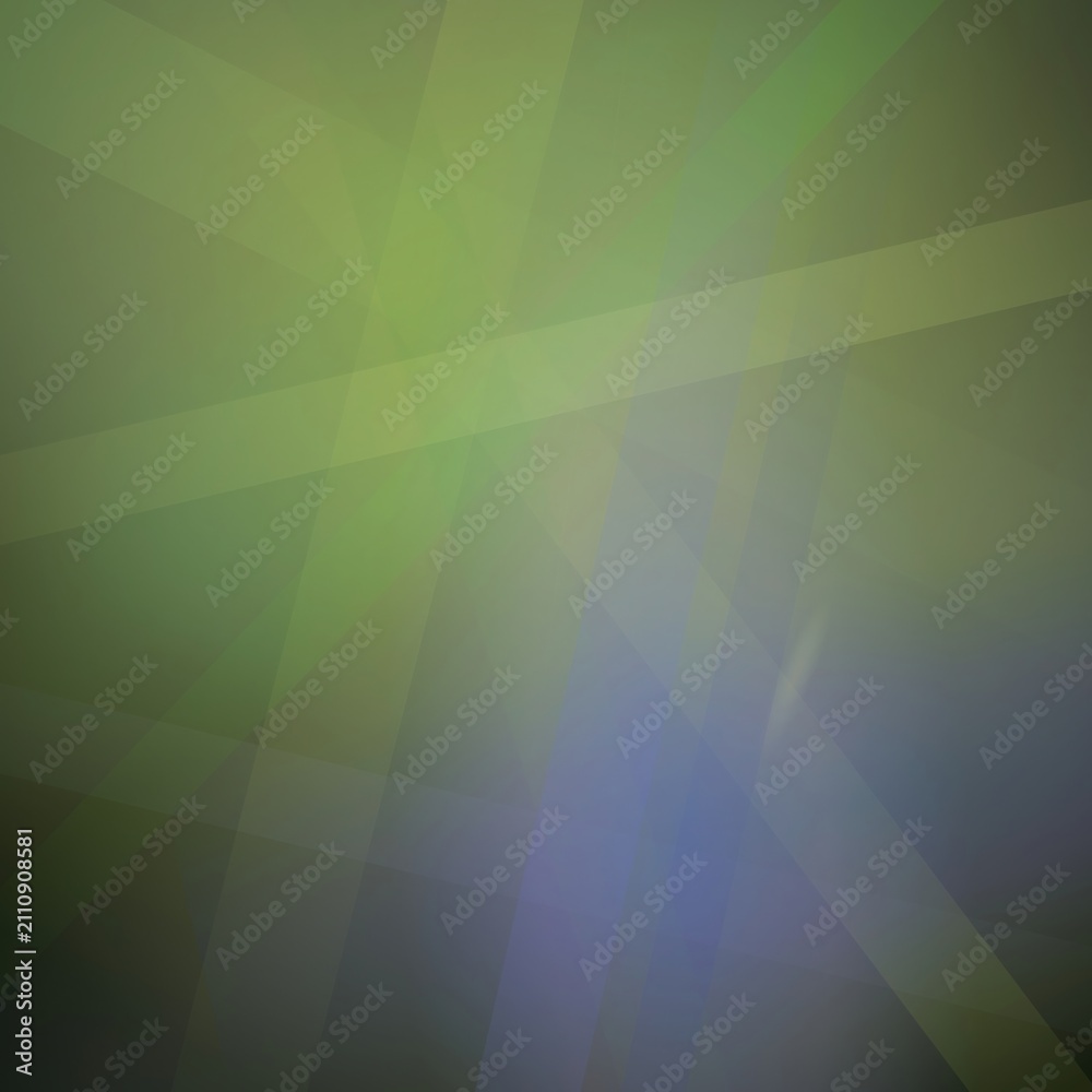 Obraz premium Abstract geometric light rays on green background