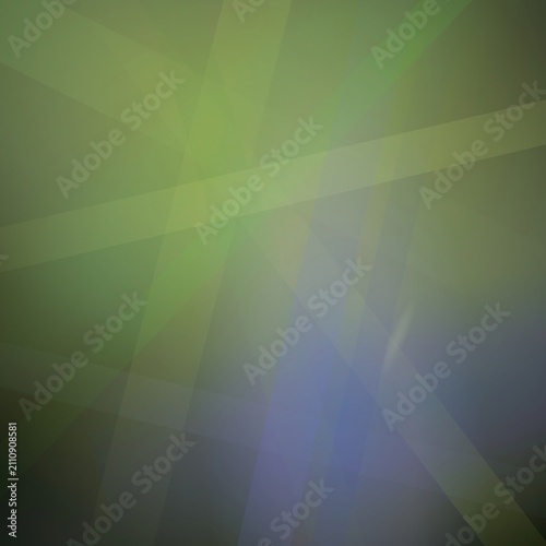 Abstract geometric light rays on green background