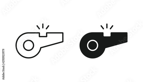 Bild auf Leinwand Whistle vector icon