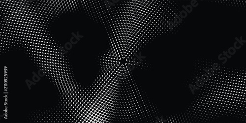 Konstfotografi Red light grid above water, abstract pattern, intersecting lines, grey surface,