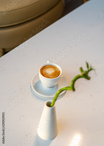 Cup of  Turkish coffee on table