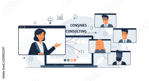 Virtual meeting communication and collaboration for business and education purposes