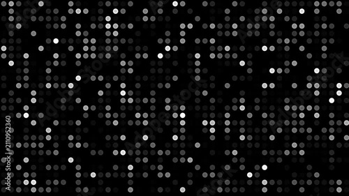 Hi tech motion graphic flickering dots animation background. Abstract dot technology background. 4K Dots Animated Background, Hi tech loop dotted overlay background.
