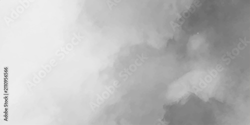 Cuadro en lienzo Abstract watercolor wash with soft grey and white tones, suggesting a dreamy or melancholic mood