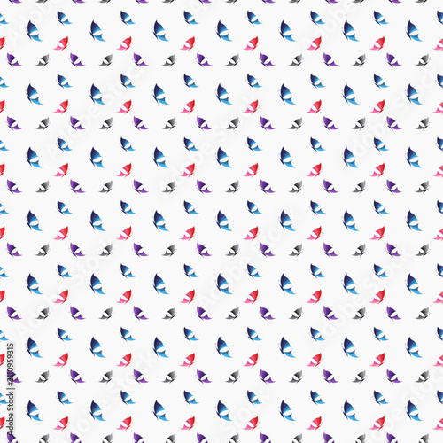 abstract cute butterfly seamless pattern