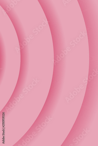 Minimalistic Abstract Pink Background Design with Concentric Circles