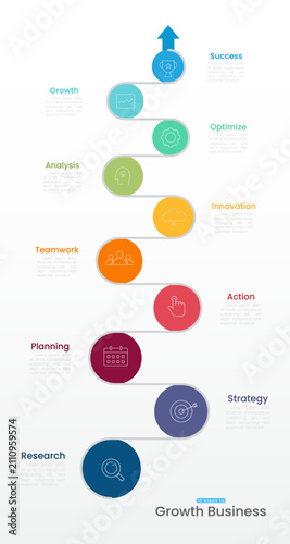 Infographic 10 options design elements for your business data. Vector Illustration.