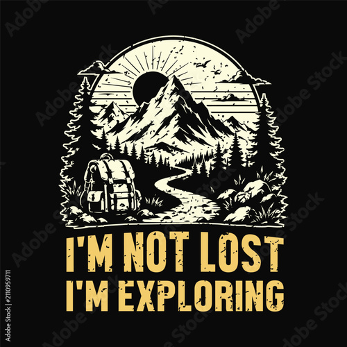 Nature Over Notifications Camping T-Shirt | Vintage Outdoor Adventure Mountain Graphic Tee