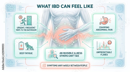 What living with inflammatory bowel disease feels like