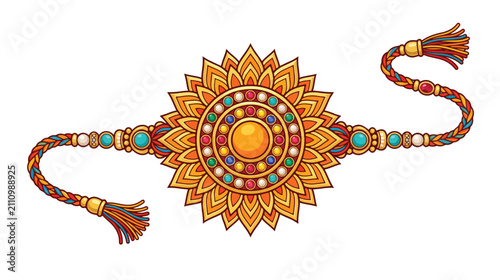 Sunburst Rakhi bracelet for Raksha Bandhan festival