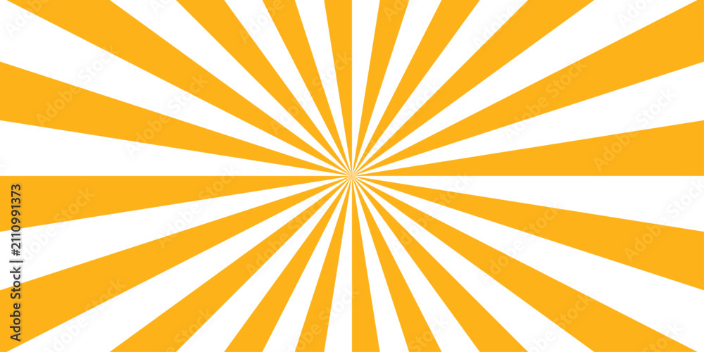 Obraz premium abstract orange and white geometric sunbeam ray sum light sunburst texture design.