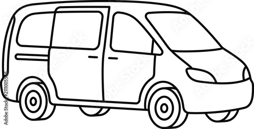vector illustration of a car zoom