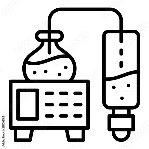 Cuadro en lienzo Ion Chromatograph Icon