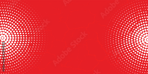 Top Dots halftone orange color pattern gradient texture with technology digital background. Dots pop art comics with summer background yellow graphic, modern