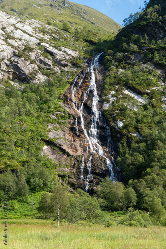 Bild auf Leinwand Scotland highlands glen nevis, Steall Waterfall