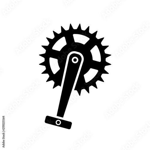 Photos Bicycle gear crank vector icon