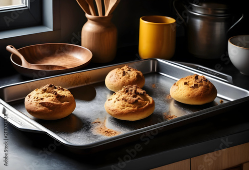 Freshly baked golden brown ...