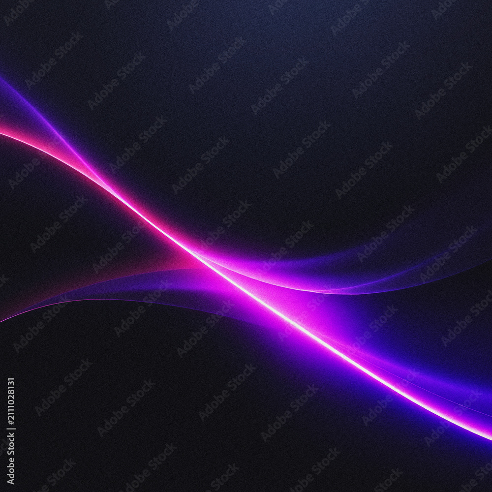Fototapeta premium Vivid pink and blue abstract light intersection with grainy overlay, abstract