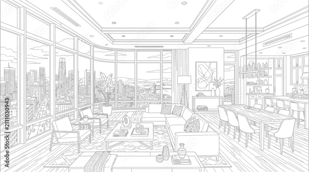 Fototapeta premium interior of a modern building