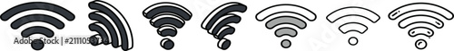 wifi icon, internet connection signal symbol