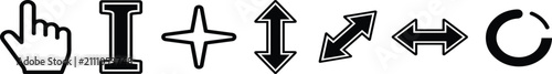 Computer mouse click icon. mouse cursor symbol