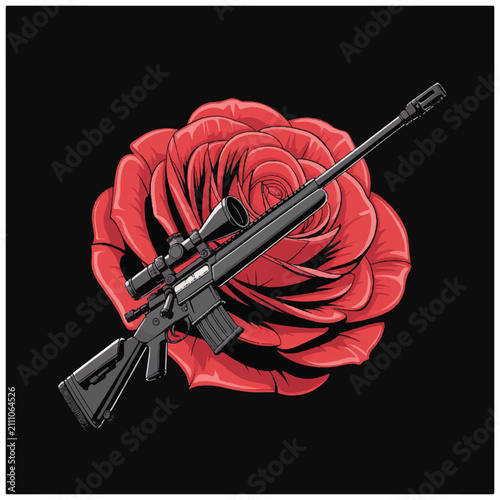 Fotografía Rifle Gun Weapon Firearm Black.