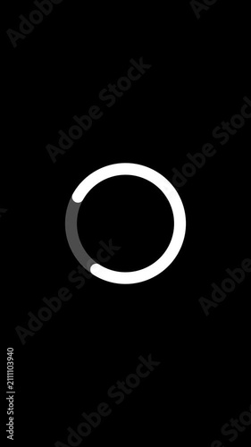 Loading. circle loading animation. Circular loading indicator , loading and buffering icon. 4k video.