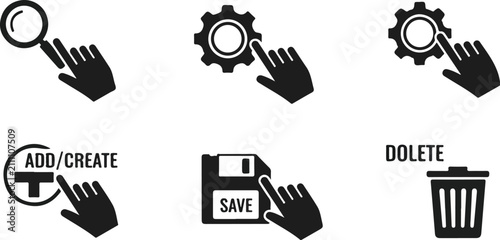 Magnifying glass inspecting gear wheels for system optimization