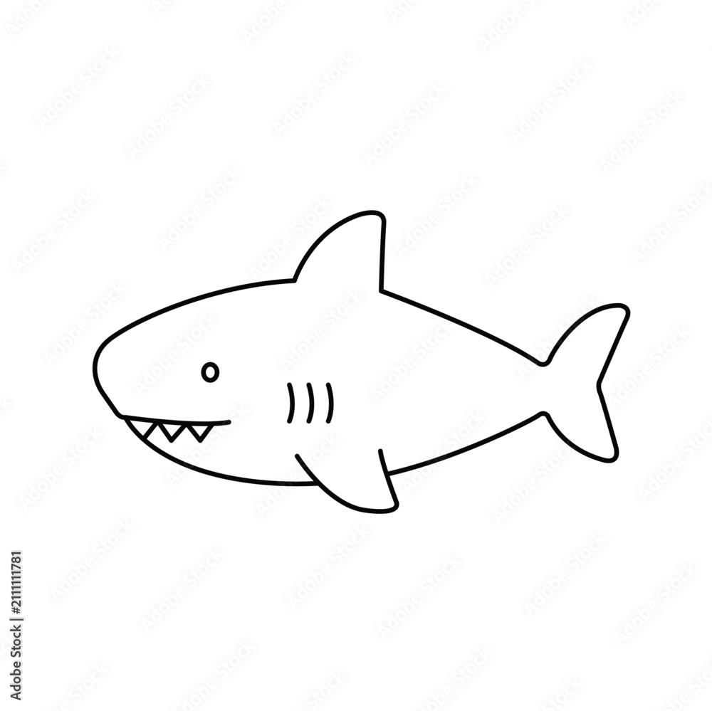 Fototapeta premium Doodle-style line art featuring cute animals. Hand-drawn vector illustration.
