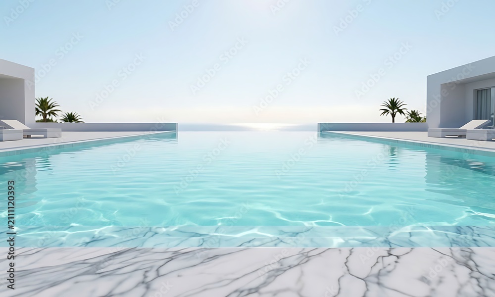 Fototapeta premium swimming pool in hotel
