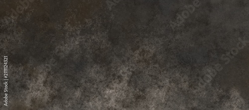 A detailed high-resolution macro shot of a weathered dark charcoal gray concrete texture, showcasing industrial grit, fine grain, and subtle mottled stains
