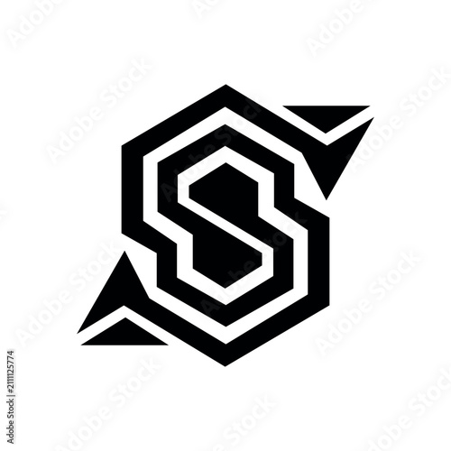 Minimalist Letter S Shield Monogram Logo Design for Security and Corporate Branding