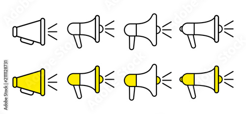 Foto Megaphone icon illustration 1